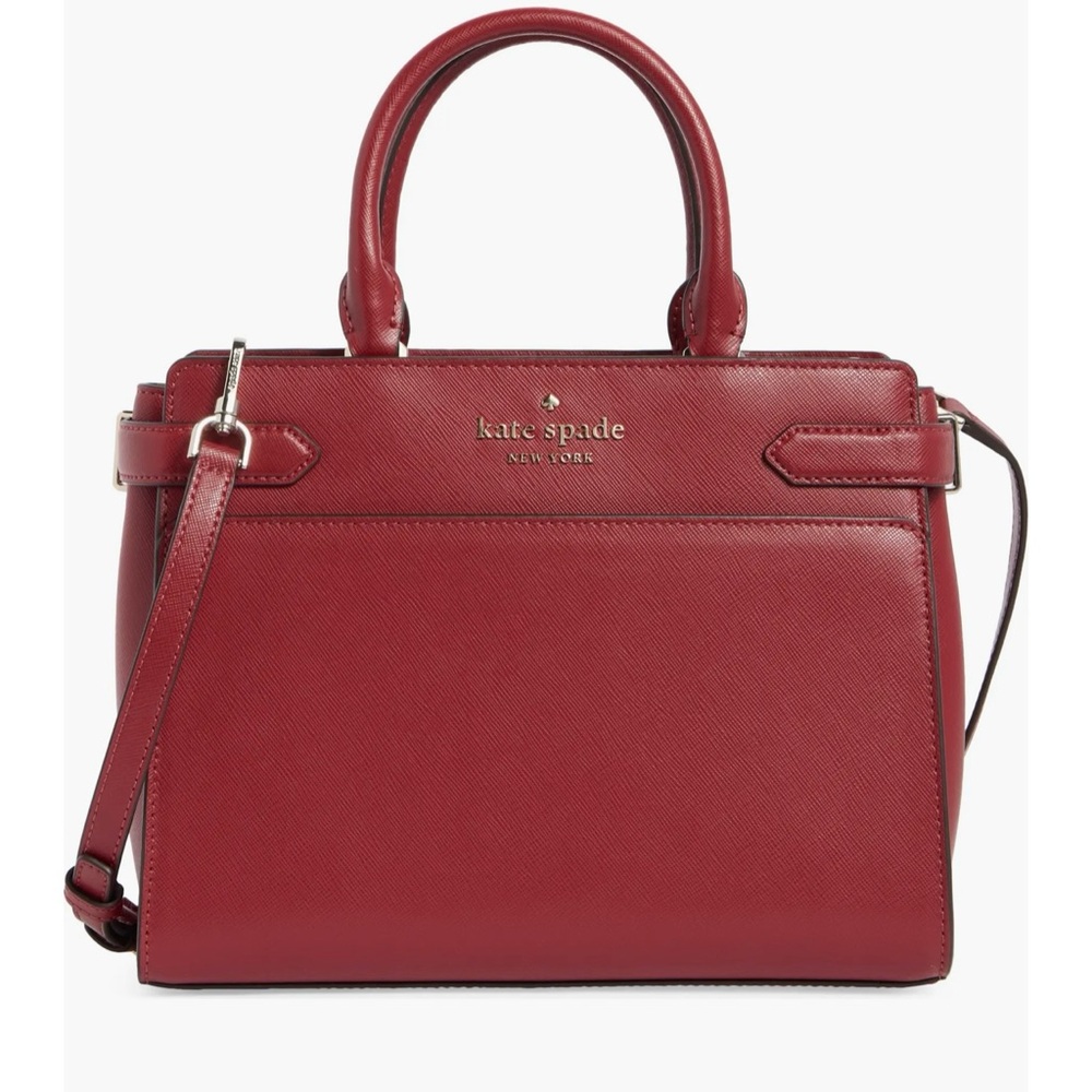 Kate Spade Staci Medium Satchel Crossbody Bag – Red